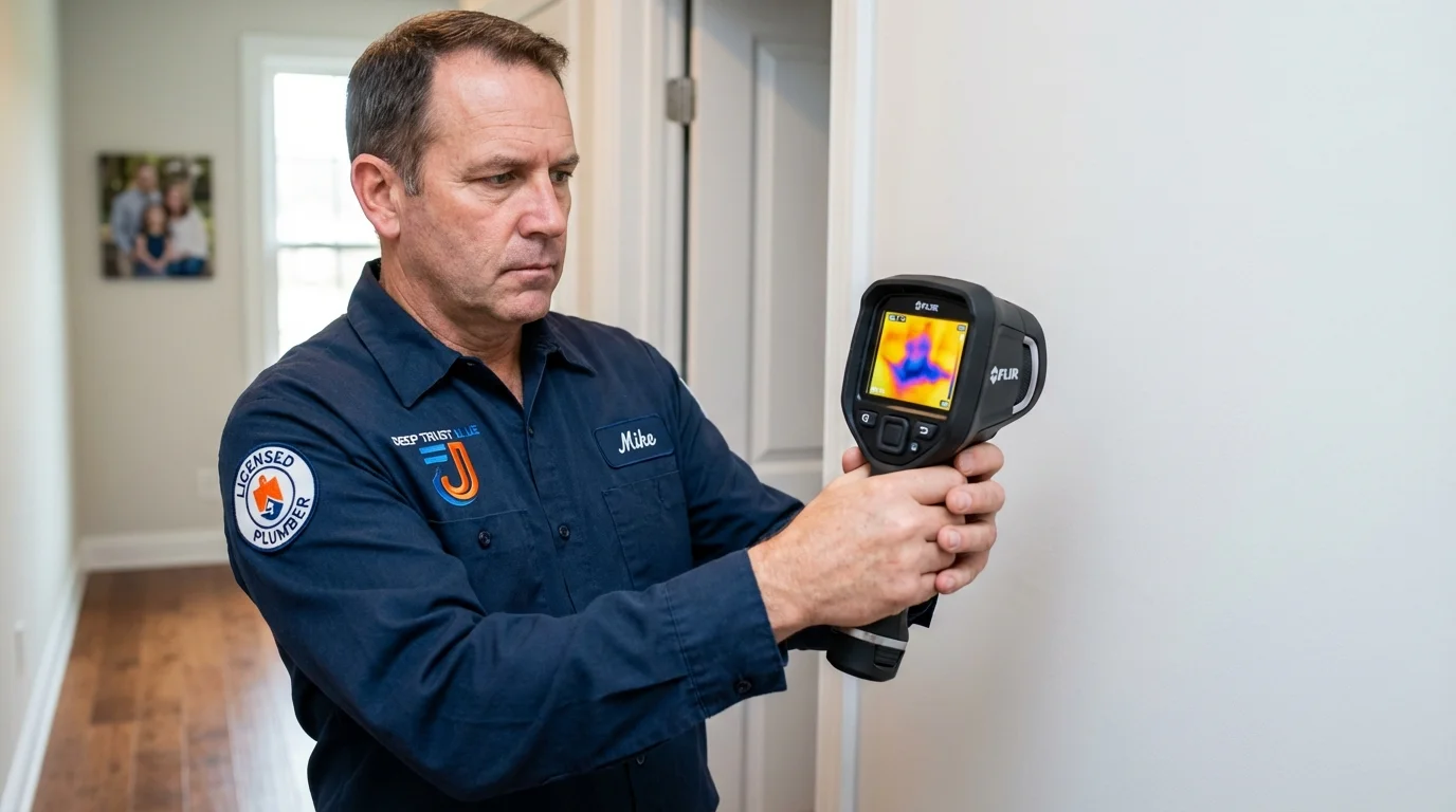 Thermal imaging leak detection by Johns Plumbing LLC in Reform
